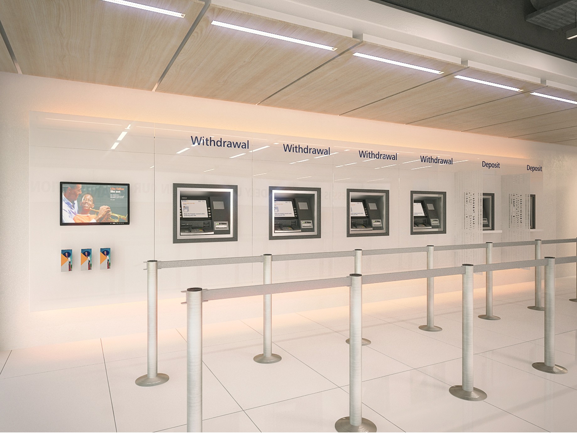 Access Bank self-service concept